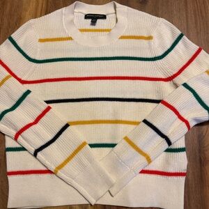 Banana Republic Colorful Striped Crewneck Sweater